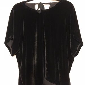 Madewell Velvet Bow-Back Top